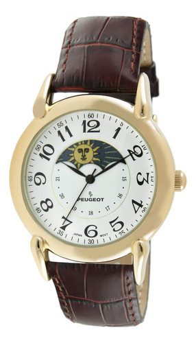 Peugeot Reloj De Vestir Para Hombre Chapado En Oro De 14 Qui