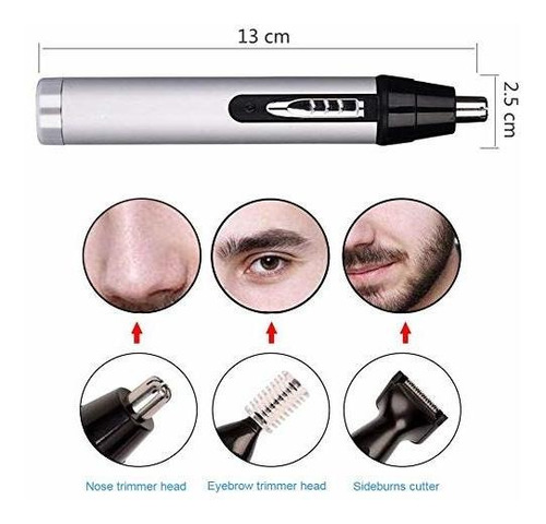 Cortador De Pelo Para Nariz Recargable Para Usb Para Orejas