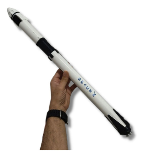 Foguete Falcon 9 Com Crewdragon Escala 1/110