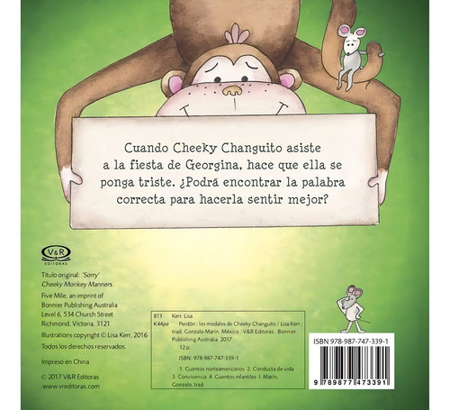 Perdón, Los Modales De Cheeky - Autor: Lisa Kerr - V R Ed