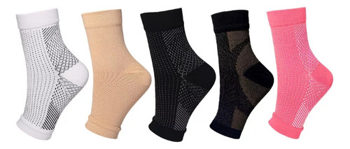 5 Pares De Calcetines Para Neuropatía, Mangas De Compres [u]