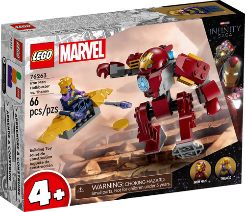 Lego Marvel Hulkbuster De Iron Man Vs. Thanos 76263 - 66pz
