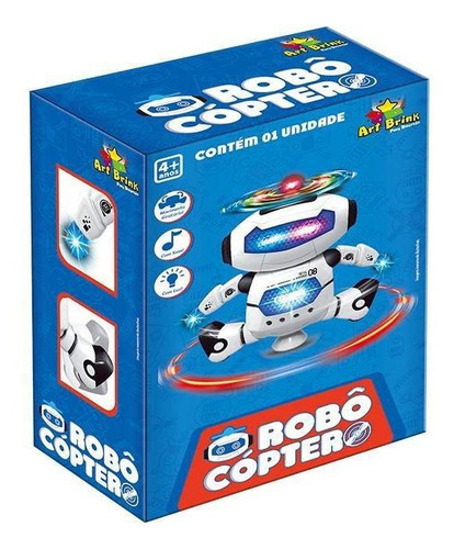 Brinquedo Robô Copter Dançarino Com Som E Luz