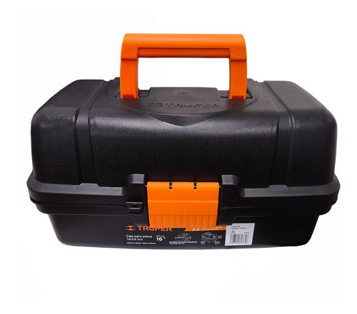 Caja Plastica Para Pesca 16 Naranja Truper 10539