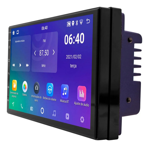 Central Multimídia Mp5 2 Din 7 Espelhamento Usb Android Gps