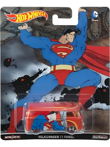 Hot Wheels Volkswagen T1 Panel do Superman Vermelho – Colecionável