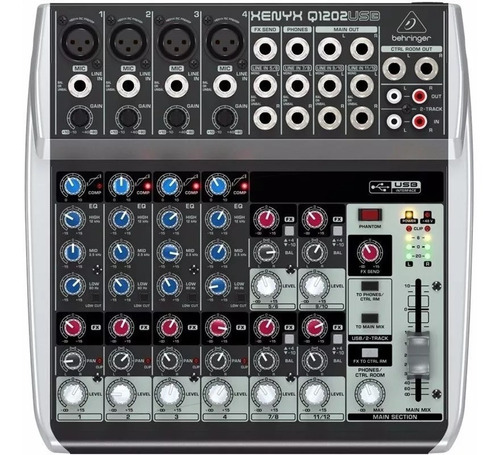 Behringer Xenyx Q1202usb Mezclador 12 Entradas Usb/audio