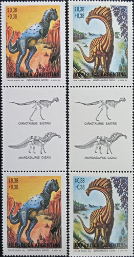 Argentina Dinosaurios, Serie Gj 2602-3 Entrec 92 Mint L19073