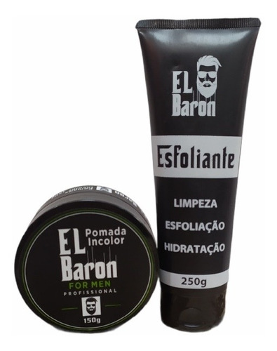 Exfoliante + Cera Capilar El Baron Promoción