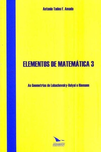 Elementos De Matemática 4, De Antonio Tadeu F. Amado. Editorial Brasil-silu, Tapa Blanda, Edición 2016 En Español