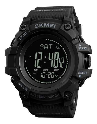 Reloj pulsera digital Skmei 1358 con correa de poliuretano color negro