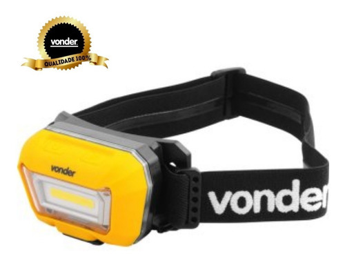 Lanterna Recarregável De Cabeça Led Cob Lcv300 Vonder Cor Da Lanterna Amarelo