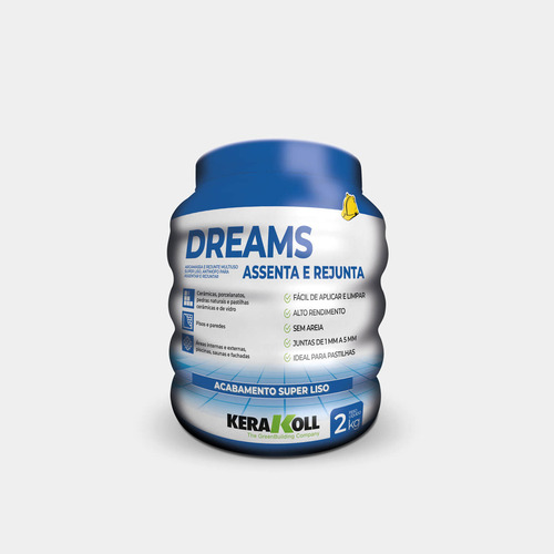 Rejunte Assenta E Rejunta Pastilhas Dreams 2 Kg Cimenflex.