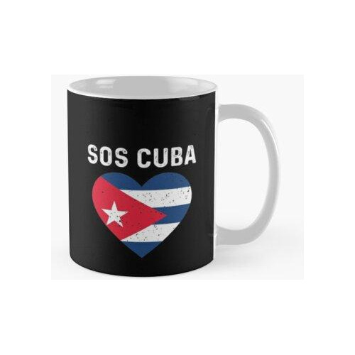 Taza  Cuba Patria Y Vida Freedom For Cuba Camisa Bandera Cub
