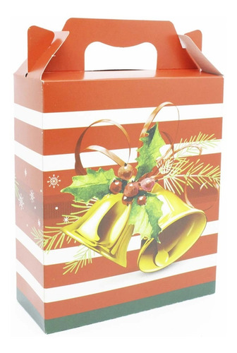 10 Maletas Retangulares Montáveis De Natal - 15 X 18 Cm