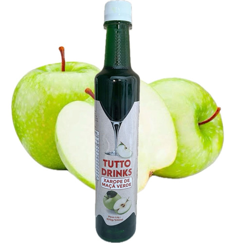 Xarope Essência Tutto Drinks Premium - Maça Verde  - 500ml