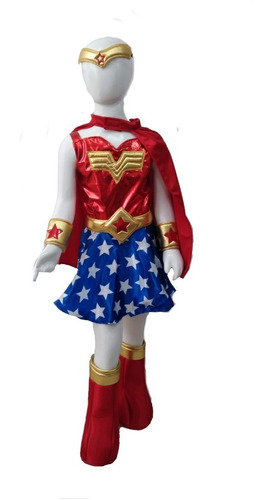 Disfraz Tipo Mujer Maravilla Princesa Supergirl Wonder Woman