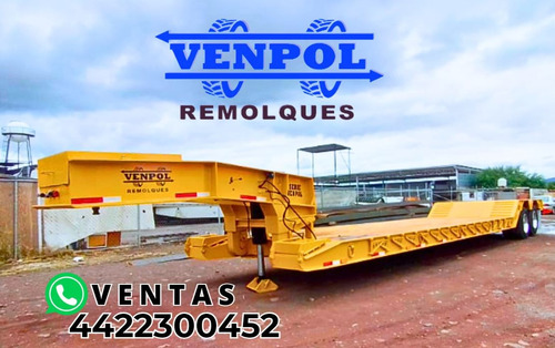 Lowboy 3 Ejes Cuello Desmontable El Mas Resistente De Mexico