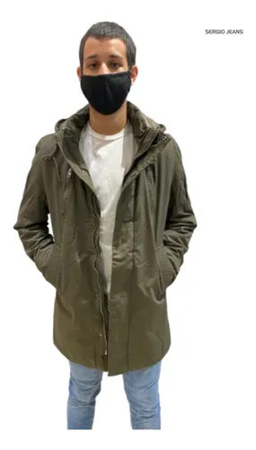 Parka Gabardina Capucha Desmontabl