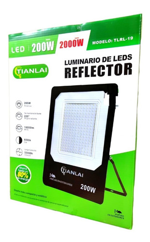 Reflector Led 200w Con Fotocelda Alta Potencia Exteriores 