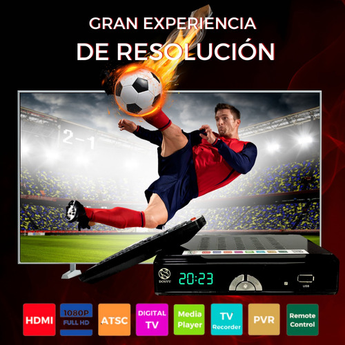 2 Pz Decodificador Tv Convertidor Transmisión Señal Digital