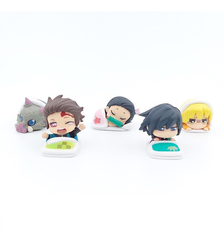 Set 5 Mini Figuras Kimetsu No Yaiba Demon Slayer M2