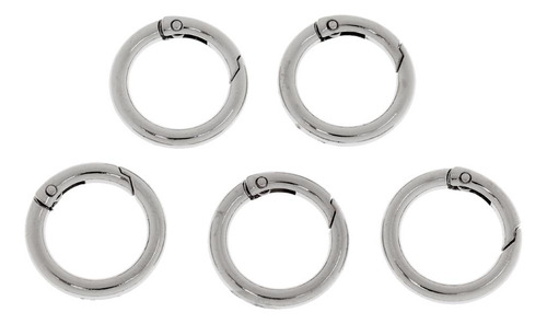 3x 5x28mm Mosquetón Camping Resorte Clip Gancho Llavero