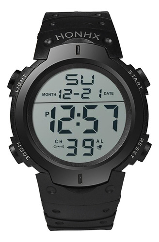 Reloj Deportivo De Goma Con Cronómetro Digital Lcd Fashion B