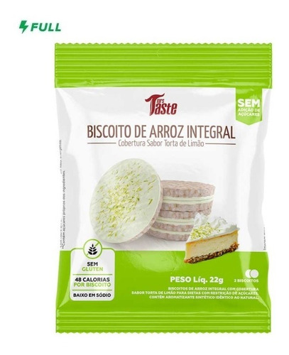 Biscoito De Arroz Com 2unidades - 22g - Mrs Taste (sabores) Sabores Torta De Limão