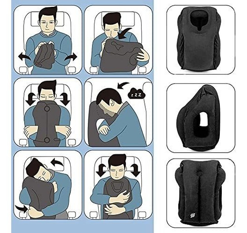 Almohada De Viaje Inflable, Almohada De Cuello De Avión.