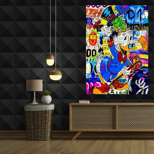 Cuadro Decorativo Pato Donald Canvas 1.20 X 80cm