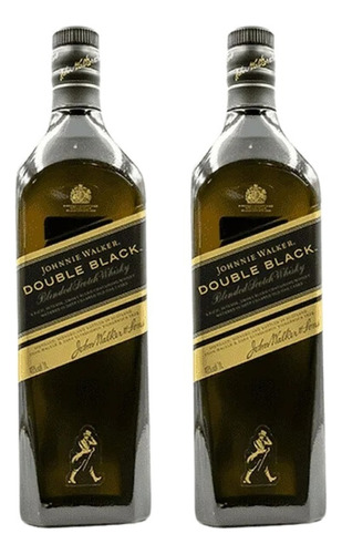 Pack 2 Whisky Jonnhie Walker Double Black Label 1l