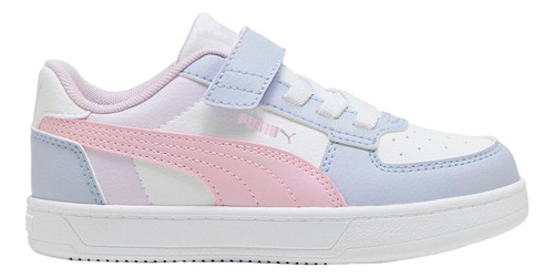 Puma Caven 2.0 Block Ps Para Niña Color Blanco, Lila, Rosa