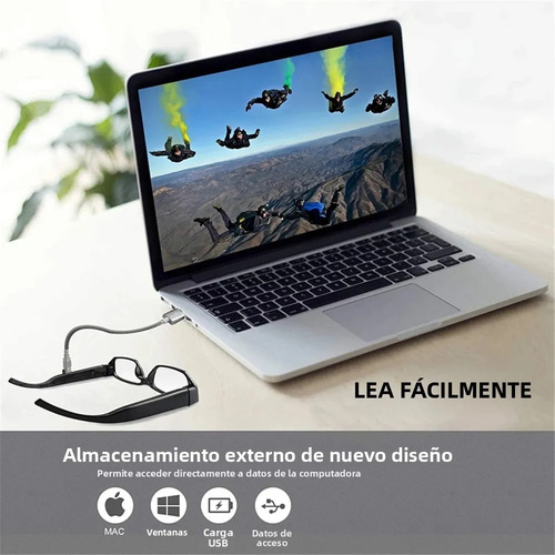 Lentes Con Mini Cámara Espía Inalámbrico Oculta Video 1080p,sin Soporte Wifi