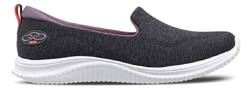 Tênis Feminino Casual Mantra Slip On Preto, Branco E Violeta Tamanho 34 Olympikus