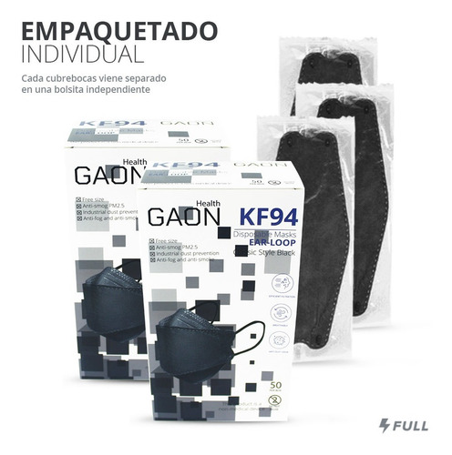Imagen 2 de 9 de Cubrebocas Kf94 Tapabocas Máxima Protección Seguridad