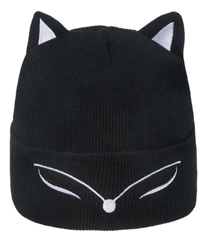 Gorro Unisex Con Bordado De Ojos De Animales, Orejas De Gato