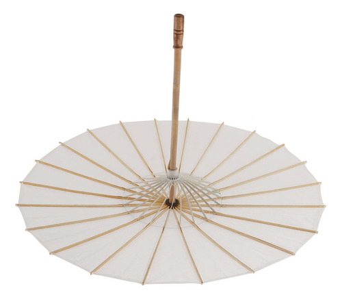 Nuevo Sombrilla De Papel For Niños De 83 Cm, De Bambú Y