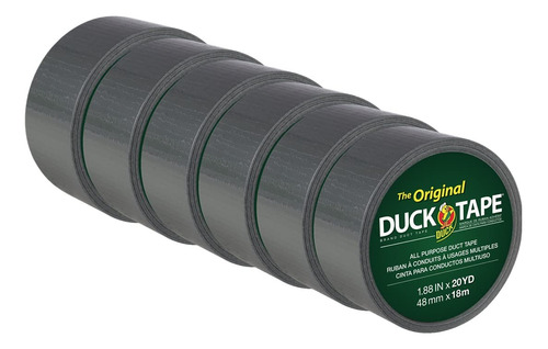 Duck The Original Duck Tape Brand Cinta Adhesiva, Plateada, 