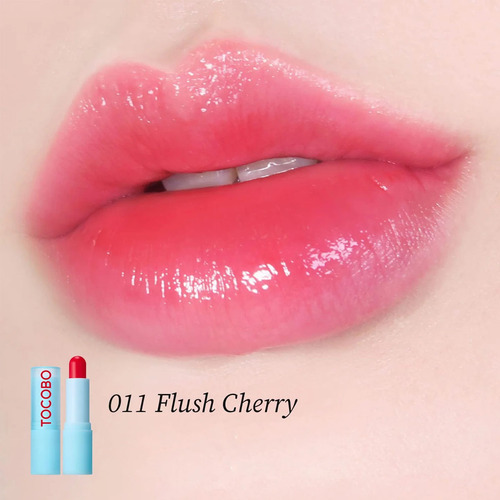 Tocobo Glass Tinted Lip Balm 011 Flush Cherry Balsamo Labial