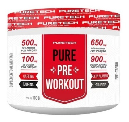 Imagem 1 de 2 de Pure Pre Workout 100g Pure Tech