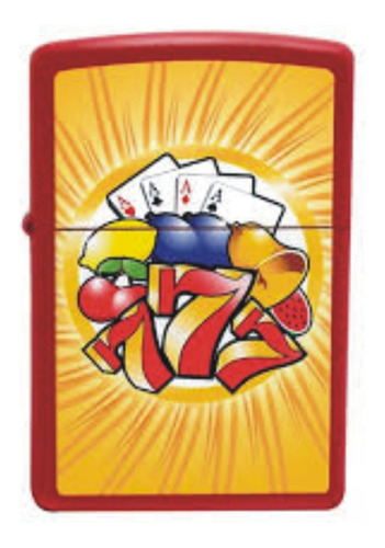 Zippo 28307 Cartas Rojo 777 Encendedor