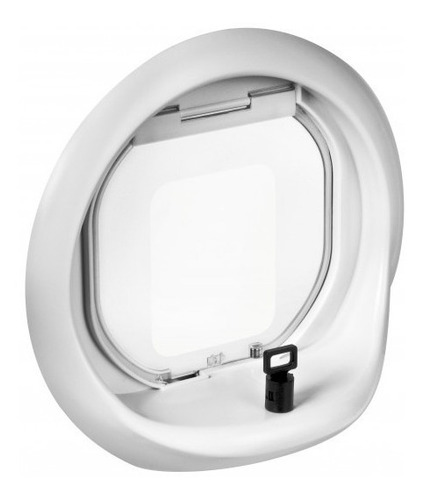 Puerta Glass Gato Abertura Magnetica 17x15 Catwalk Color Blanco