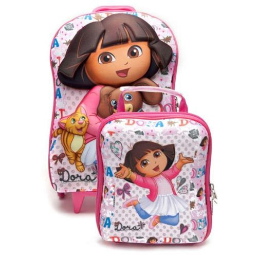 Mochila Escolar Mochilete 3d Dora Aventureira Pets Lancheira