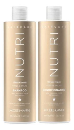 Shampoo + Condicionador Jacques Janine Hair Care Nutri 440ml