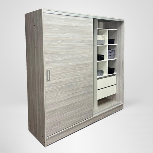 Placard Puertas Corredizas 180x56x180 Cm Cuerpo Jacarandá