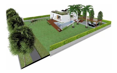 Plano De Casa Minimalista Medidas Diseño Color 70m2