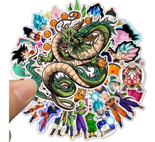 Stickers Autoadhesivos - Dragon Ball (50 Unidades)