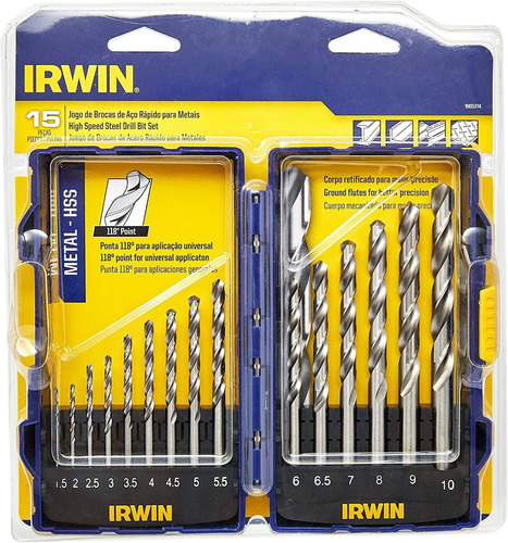 Jgo Mechas Irwin Av 15pzas 1.5 A 10mm C/estuche - Ynter Ind