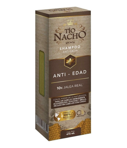 Shampoo Anti-edad Tio Nacho Con Jalea Real 415ml